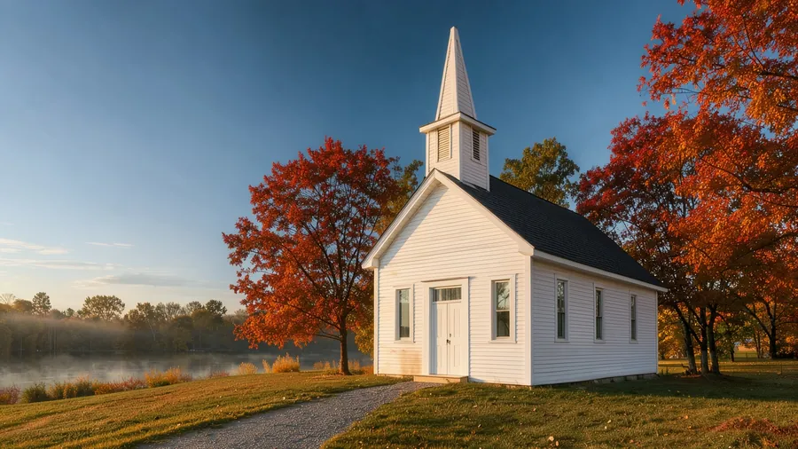 Cedar Hollow church from the parking lot